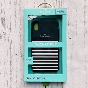 Kate Spade New York Playful & Strong Striped Soft Touch iPhone 6.1”(2018) Case